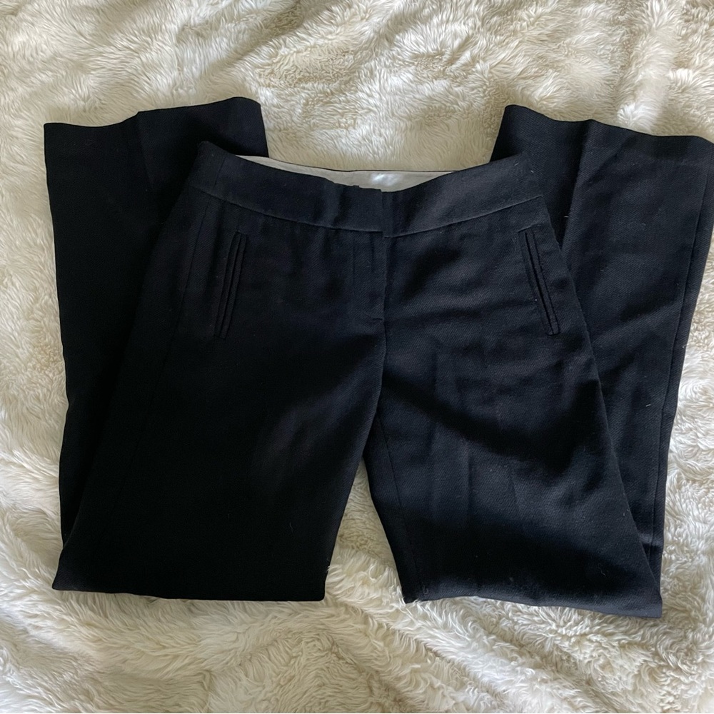 J. Crew black wool “Favorite fit” pants